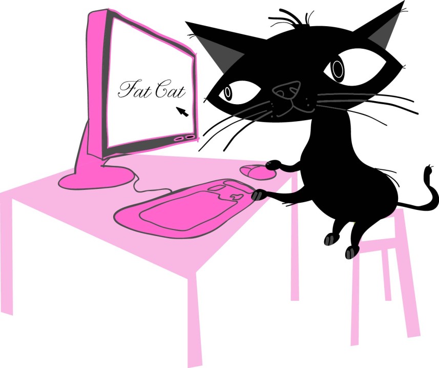 Website | Fat Cat on Computer